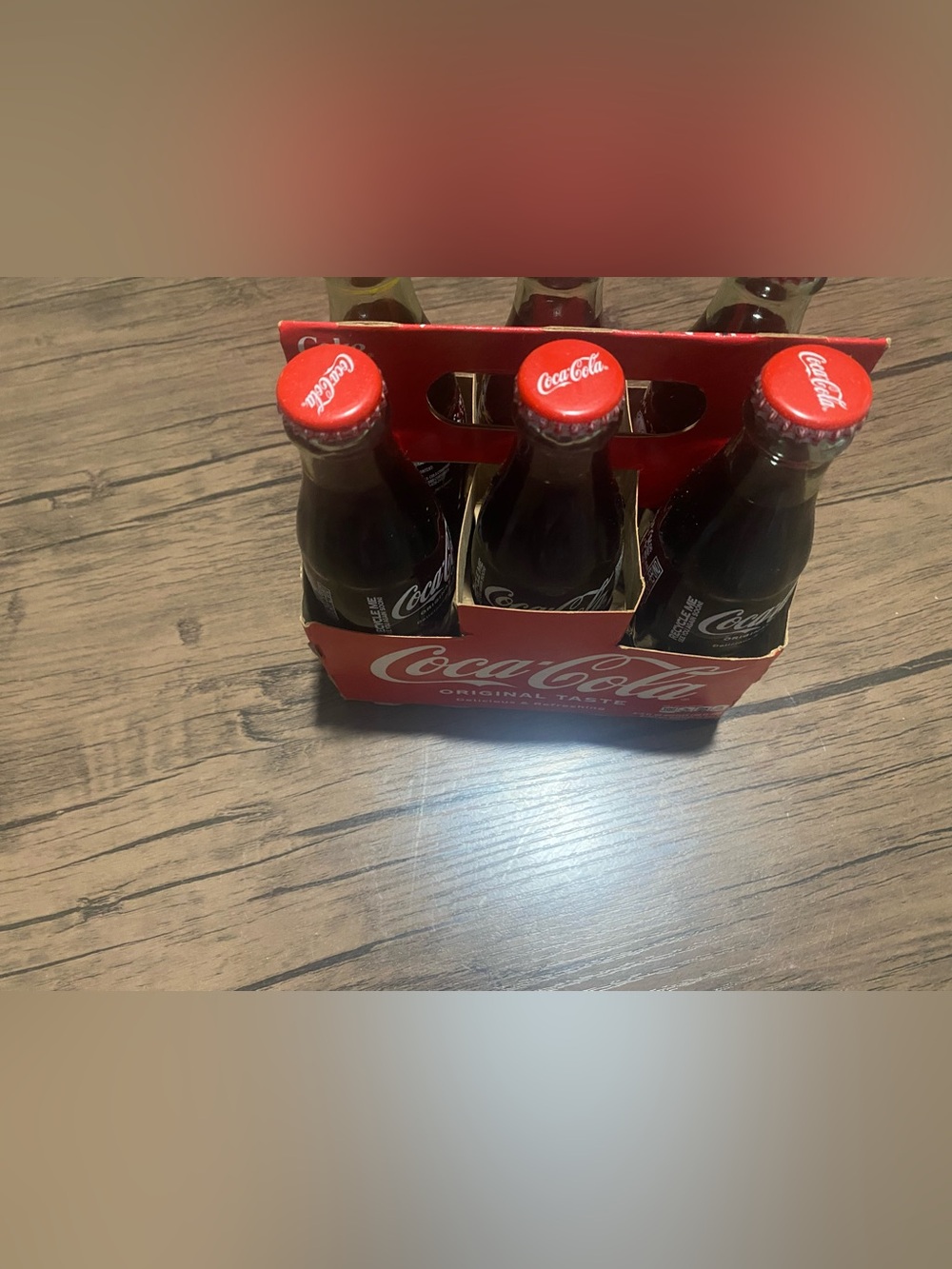 Coca-Cola Red 6-Pack Glass Bottle Carrier‎ with Team Logo - Picture 6 of 11